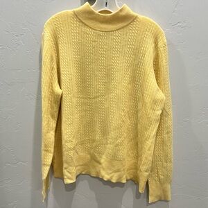 Cashmere Yellow Pullover by Investments Fine Cashmere Women’s Sweater XL